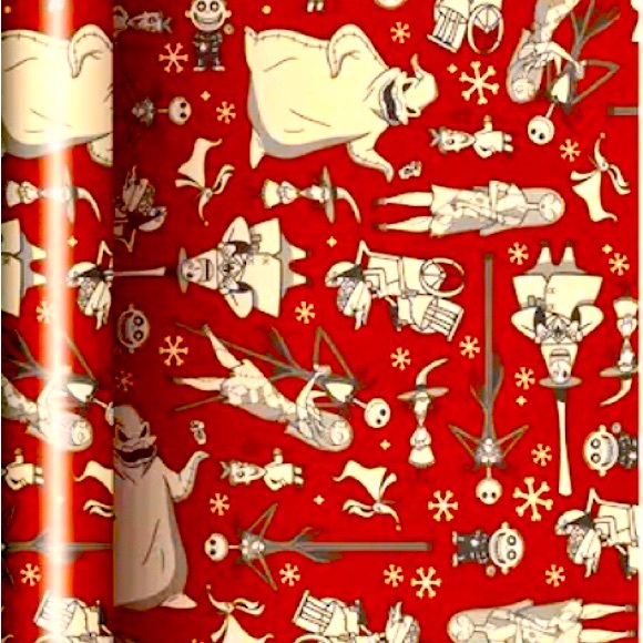 Disney Holiday Disney Tim Burtons The Nightmare Before Christmas Wrapping Paper Poshmark